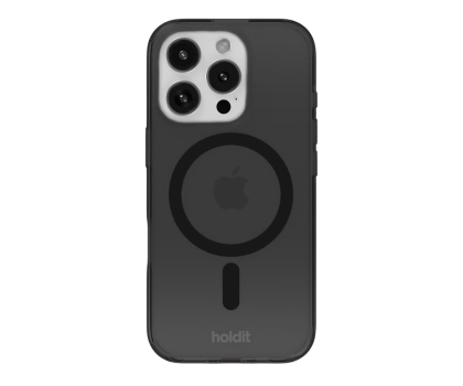 Etui do telefonów Holdit MagSafe Case iPhone 16 Pro Przezroczysty/ czarny 16711